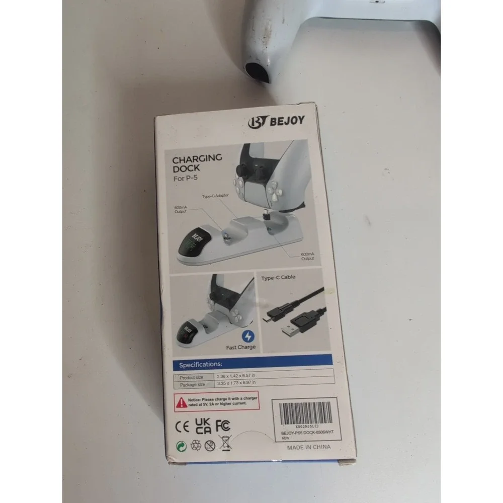 Sony PlayStation 5 PS5 DualSense Wireless Controller White CFI-ZCT1W + Charging